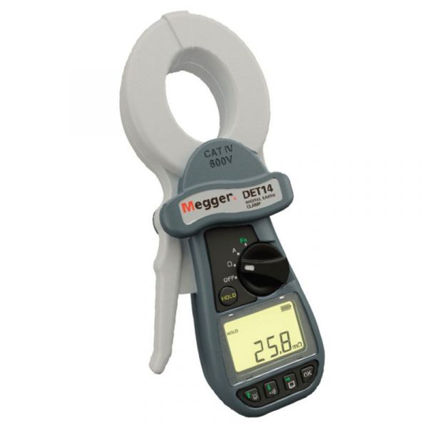 Megger DET24C Digital Clamp-On Ground Resistance Tester with Bluetooth, Advanced Onboard Memory